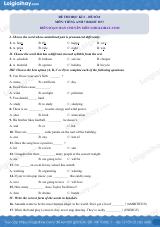 Đề thi học kì 2 Tiếng Anh 7 Right on! - Đề số 8